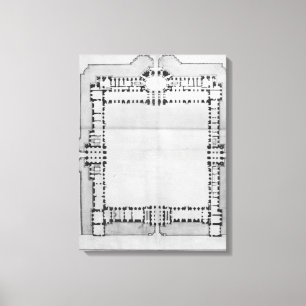 Impressão Em Tela Projete para as construções orientais do Louvre