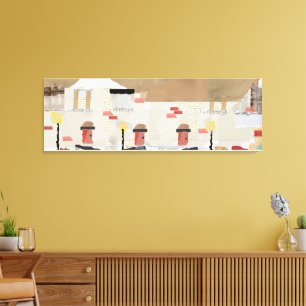 Impressão Em Tela projeto de casa geminada abstrata em imagem de pap
