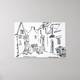 Impressão Em Tela Promenade du Ruicard La Roche-Bernard, Bretanha