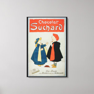 Impressão Em Tela Propaganda de poster de "chocolate Suchard" (cor