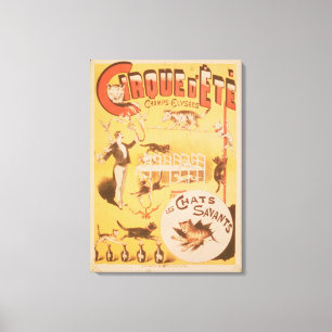 Impressão Em Tela Propaganda de poster o d'Ete de Cirque no