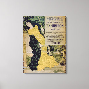 Impressão Em Tela Propaganda para 'o International Exhibi de Madrid