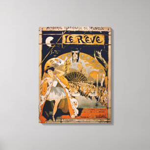 Impressão Em Tela Propaganda para o musical "o sonho", no