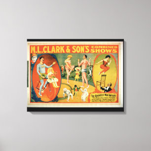 Impressão Em Tela Propaganda para 'os grandes artistas do fio o W