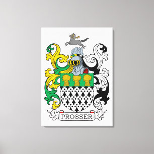 Impressão Em Tela Prosser Family Crest
