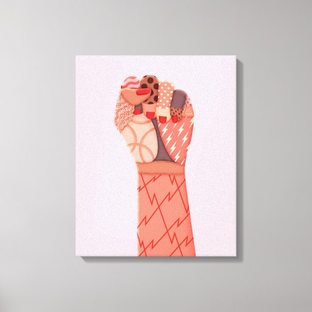 Impressão Em Tela Protesto contra as mulheres de arte moderna (Frente)