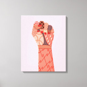 Impressão Em Tela Protesto contra mulheres de arte moderna