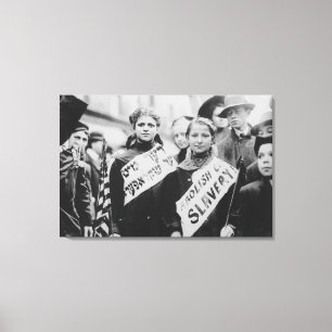 Impressão Em Tela Protesto contra o trabalho infantil no desfile do