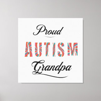 Impressão Em Tela Proud autism grandpa 