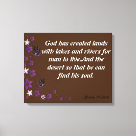 Impressão Em Tela Proverbos Africanos