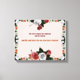 Impressão Em Tela Psalm 11:5, No Violence