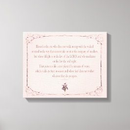 Impressão Em Tela Psalm 1-1-3, Do Not Walk in Step with Sinners,