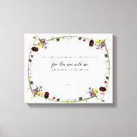 Psalm 23:4, Tela de desenho estendida rosa com flo