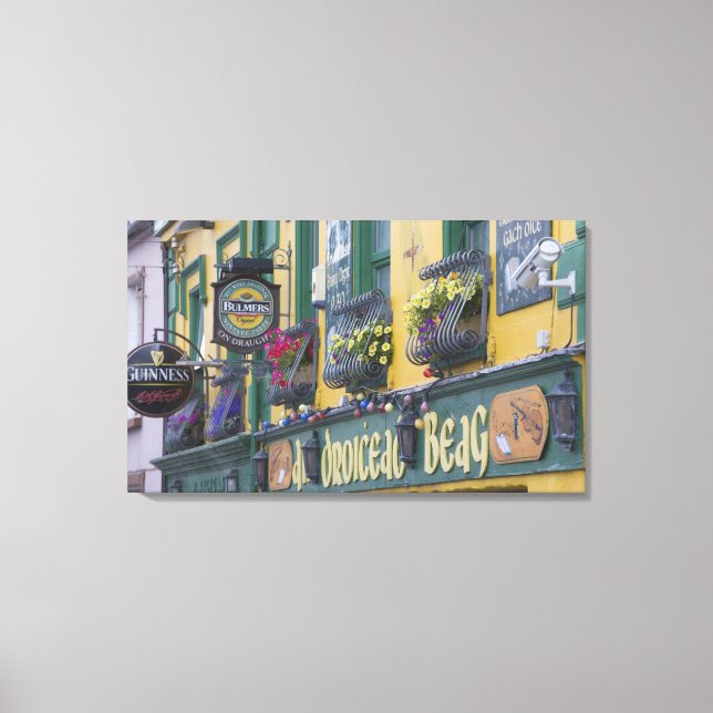 Impressão Em Tela Pub, Dingle, Península de Dingle, County Kerry, (Frente)