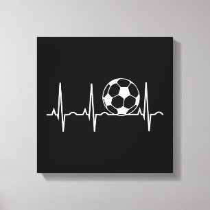 Impressão Em Tela Pulsação do Futebol - Pulsação da Bola de Futebol