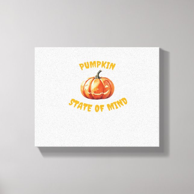 Impressão Em Tela Pumpkin State - Halloween Oversize T-Shir (Frente)