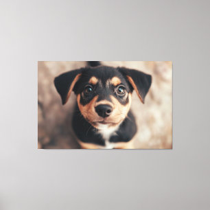 Impressão Em Tela Pure Innocence: The Soulful Gaze of a Puppy