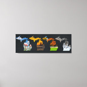 Impressão Em Tela Pure Michigan Four Seasons