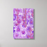 Puro Hollyhock Mallow Malva Flor Art Ca