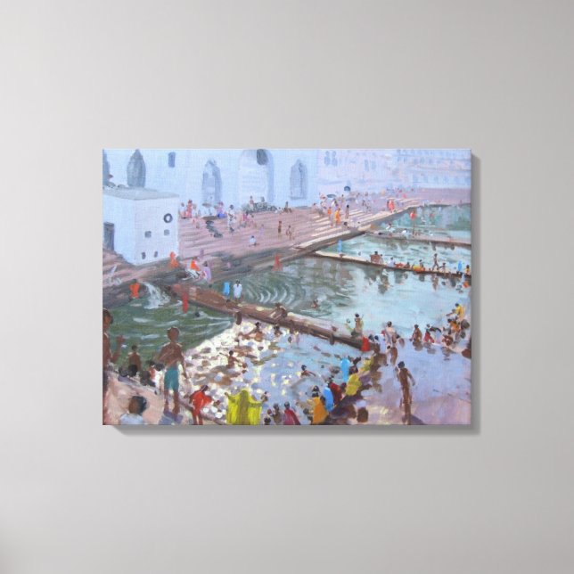 Impressão Em Tela Pushkar ghats Rajasthan (Frente)