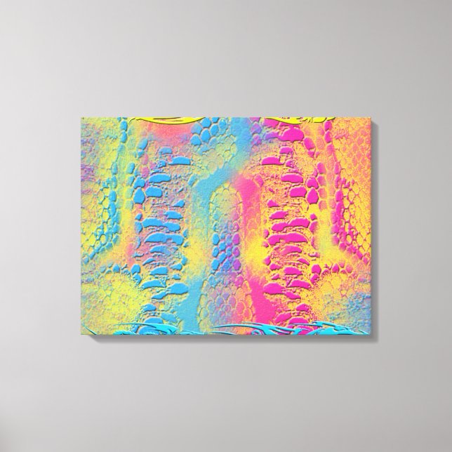 Impressão Em Tela PYTHON - fractal decorativo moderno - (Frente)