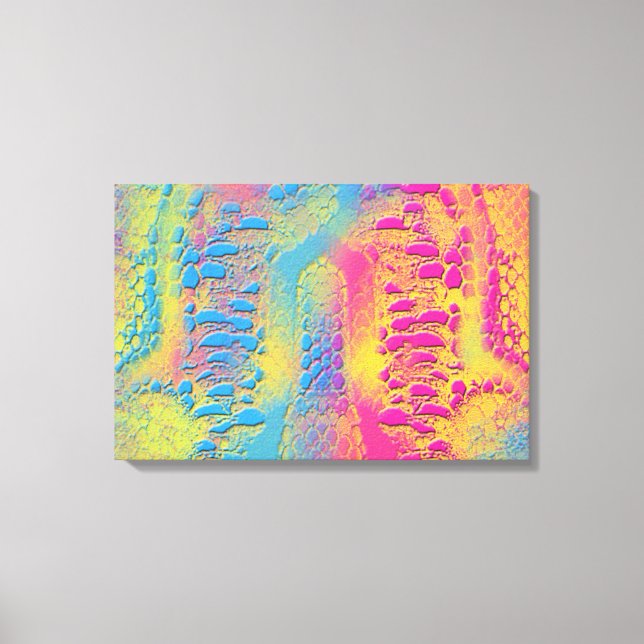 Impressão Em Tela PYTHON - fractal decorativo moderno - (Frente)