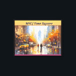 Impressão Em Tela Quadrado de NYC/Tempo<br><div class="desc">Veja esta bela e icônica imagem da Time Square em Nova Iorque. Esta imagem ficaria bem em um escritório,  dormitório ou toca-roupa familiar. Você pode comprar esta tela de desenho "NYC/Time Square" no meu impressão a pedido. Sinta-se livre para navegar pela minha loja até que satisfaça sua curiosidade.</div>