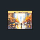 Impressão Em Tela Quadrado de NYC/Tempo<br><div class="desc">Veja esta bela e icônica imagem da Time Square em Nova Iorque. Esta imagem ficaria bem em um escritório,  dormitório ou toca-roupa familiar. Você pode comprar esta tela de desenho "NYC/Time Square" no meu impressão a pedido. Sinta-se livre para navegar pela minha loja até que satisfaça sua curiosidade.</div>