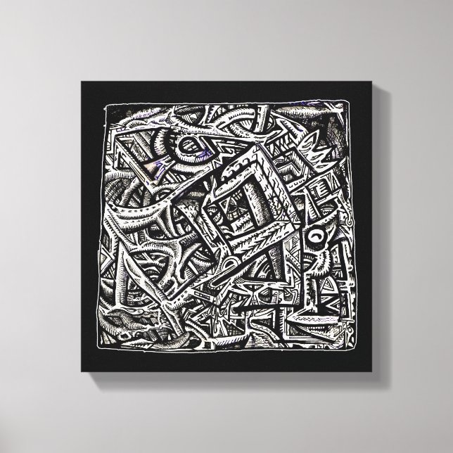 Impressão Em Tela Quadrado Um, de Brian Benson (Frente)