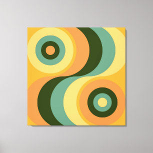 Impressão Em Tela Quadrados arco-íris coloridos de Abstrato Wavage