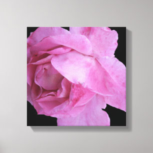 Impressão Em Tela Quadrinho floral simples, na moda Bonito, rosa-ros