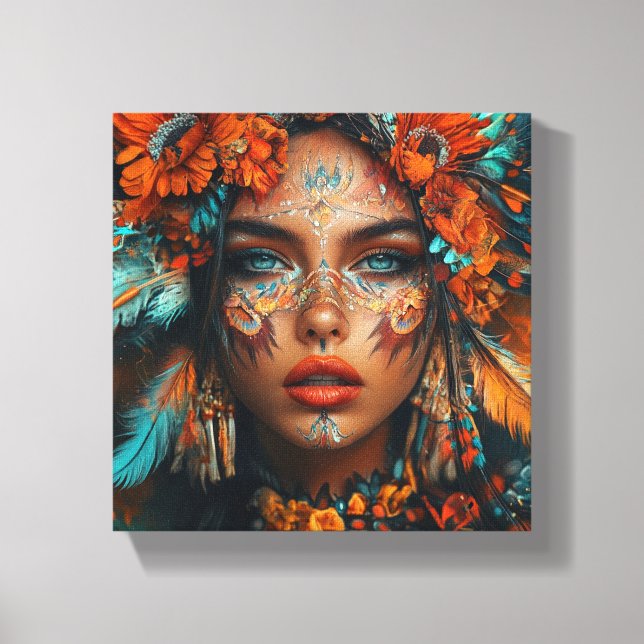 Impressão Em Tela Quadro "Filha da terra" (Frente)