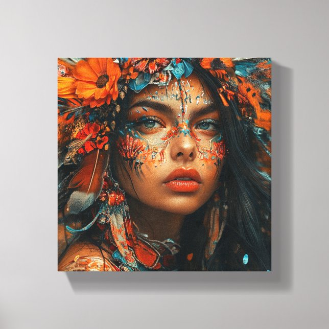 Impressão Em Tela Quadro "Filha da terra" (Frente)