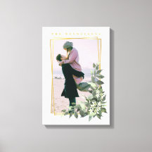 Quadro floral de fotos personalizado