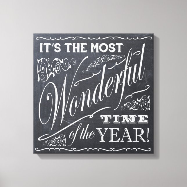 Impressão Em Tela quadro natalício de férias (Frente)