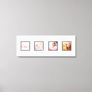 Impressão Em Tela quadros personalizados de 4 fotos DIY fonte+plano 