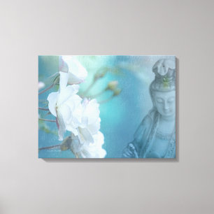 Impressão Em Tela Quan Yin, 24" x 18" - MÉDIO
