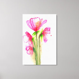 Impressão Em Tela Quarteto cor-de-rosa