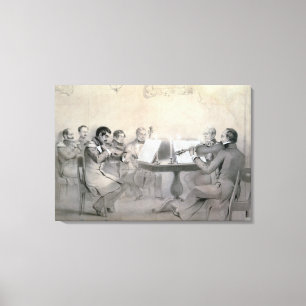 Impressão Em Tela Quarteto da contagem A.F. Lvov do compositor, 1840