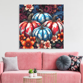 Impressão Em Tela Quarto De Julho Camo Pumpkins