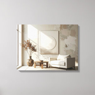 Impressão Em Tela Quarto minimalista