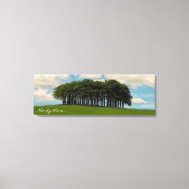 Impressão Em Tela Quase há árvores que Cornydrive são o marco