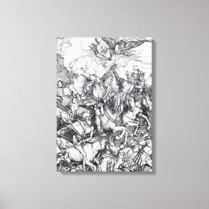 Impressão Em Tela Quatro Cavaleiros do Apocalipse - Albrecht Durer