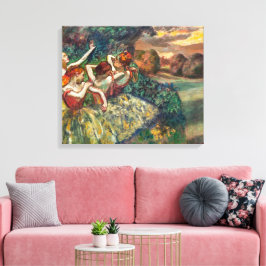 Impressão Em Tela Quatro Dançarinos | Edgar Degas |