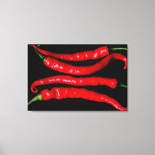 Impressão Em Tela Quatro Red Chilies 36x24 (90x60cm) waccn