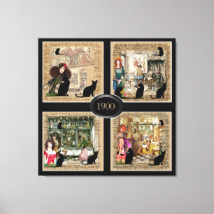 Impressão Em Tela Quatro vezes Anton Pieck