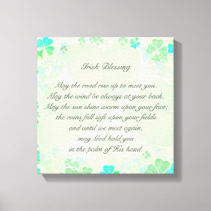 Impressão Em Tela Que a estrada suba... Irlandês Bless Antiquado