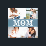 Impressão Em Tela Que bom que te amo, Dia de as mães.<br><div class="desc">Cute I Love You Mamãe Dia de as mães Photo Canvas Print apresenta quatro de suas fotos favoritas com o texto "Eu te amo Mãe" na tipografia branca moderna. Elaborado por ©Evco Studio www.zazzle.com/store/evcostudio</div>