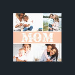Impressão Em Tela Que bom que te amo, Dia de as mães.<br><div class="desc">Cute I Love You Mamãe Dia de as mães Photo Canvas Print apresenta quatro de suas fotos favoritas com o texto "Eu te amo Mãe" na tipografia branca moderna. Elaborado por ©Evco Studio www.zazzle.com/store/evcostudio</div>