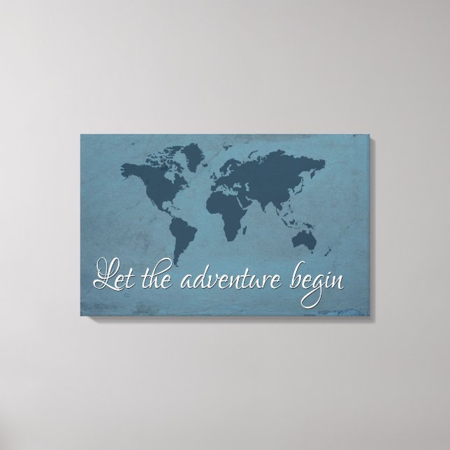 Impressão Em Tela Que comece a aventura (Frente)